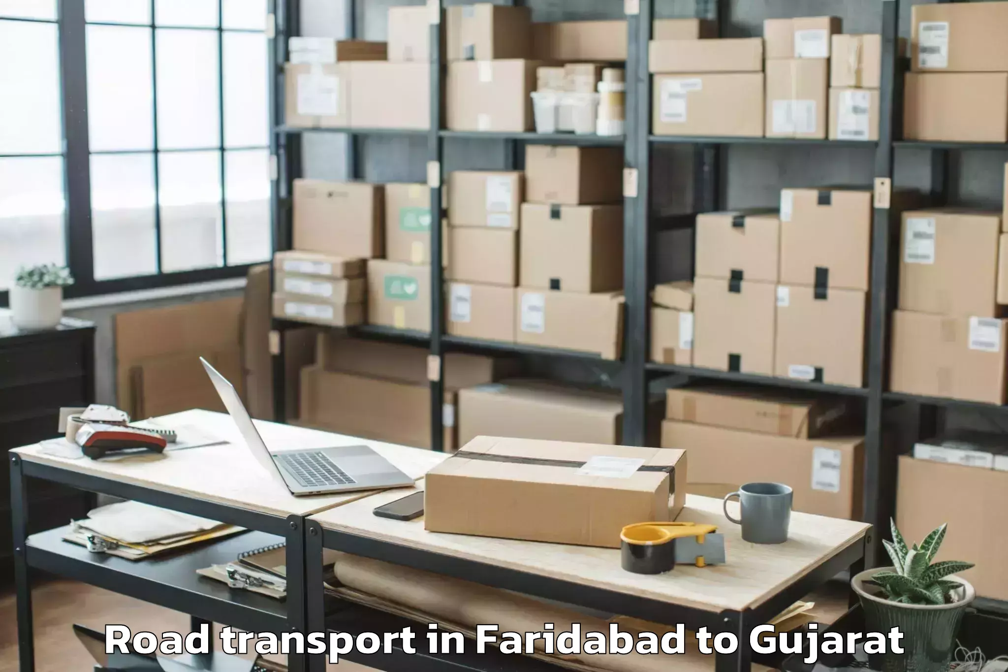 Faridabad to Sihor Road Transport